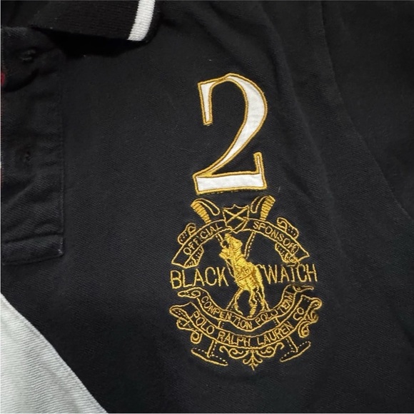 Polo ralph lauren men's cotton blackwatch series polo shirt size:XL Vintage Rare - Picture 3 of 7
